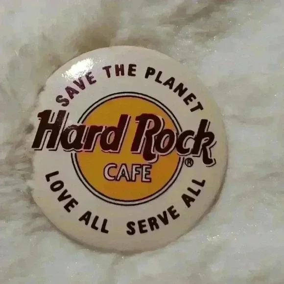 Vintage Hard Rock Cafe Buttons and Pin - Picture 3 of 8
